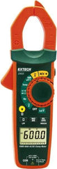 Extech - EX655, CAT III, Digital True RMS Auto Ranging Clamp Meter with 1.18" Clamp On Jaws - 750 VAC, 1000 VDC, 600 AC/DC Amps, Measures Voltage, Capacitance, Current, Frequency, Resistance, Temperature - Makers Industrial Supply