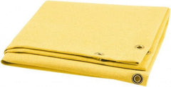 Steiner - 8' High x 6' Wide x 0.035" Thick Acrylic Coated Fiberglass Welding Blanket - Gold, Grommet - Makers Industrial Supply