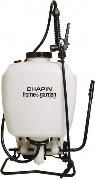 Chapin - 4 Gal Chemical Safe Garden Backpack Sprayer - Use with Cleaners/Degreasers, Polyethylene Tank, Wide Mouth, Reinforced Hose - Makers Industrial Supply