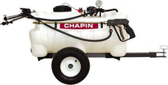 Chapin - 25 Gal Tow Behind Sprayer - Polyethylene Tank, 15' Reinforced Hose with Brass Wand - Makers Industrial Supply