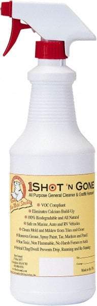 Bare Ground Solutions - 28oz 1 Shot Mold Inhibitor in a Trigger Sprayer - Moisture activated mold/mildew, algae, fungus prevention coating  It has zero VOC's and uses a low concentration of EPA registered chemicals. - Makers Industrial Supply