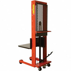 Wesco Industrial Products - 1,000 Lb Capacity, 60" Lift Height, Steel Stacker Manually Operated Lift - Makers Industrial Supply