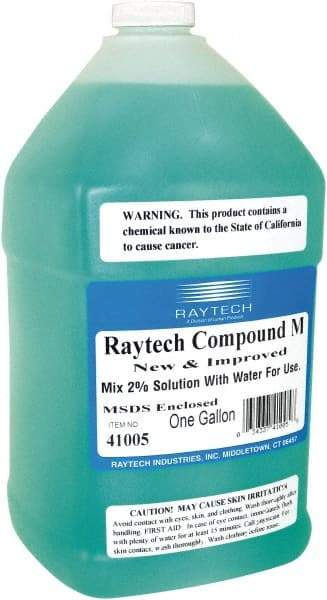 Raytech - 1 Gal Compound M Tumbling Media Additive Liquid - For Burnishing, Wet Operation - Makers Industrial Supply