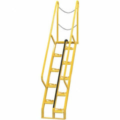 Vestil - 114-1/4" High 350 Lb Capacity 10 Step Alternating Tread Stair - Makers Industrial Supply