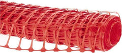 PRO-SAFE - 100' Long x 4' High, Orange Reusable Safety Fence - 1-15/32" x 1-15/32" Mesh - Makers Industrial Supply