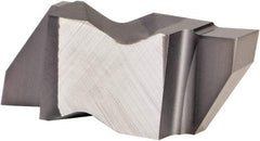 Kennametal - 4189NGP Grade KCU10, 4.8mm Cutting Width Carbide Grooving Insert - 6.35mm Max Depth of Cut, Right Hand, 0.57mm Corner Radius, AlTiN Finish - Makers Industrial Supply