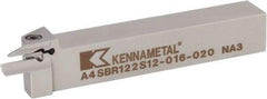 Kennametal - A4SB, External, Right Hand, 14mm Max Depth of Cut, 3mm Min Groove Width, Indexable Grooving Tool Holder - A4G0300M3SP04B Insert Compatibility, 20mm Shank Height, 20mm Shank Width, 125.3mm OAL - Makers Industrial Supply