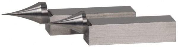 SPI - 2.05 Inch Overall Length, Gage Block Points - Concentricity +/-0.0002 Inch Accuracy, Sold As Pair, For Use with Rectangular Gage Blocks, 2 Pieces - Makers Industrial Supply