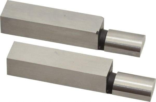 SPI - 1.965 Inch Overall Length, 0.315 Inch Jaw Thickness, 0.2 Inch Radius, Gage Block Cylindrical Jaws - Radius 0.00003 Inch, Pair 0.00004 Inch Accuracy, Sold As Pair, For Use with Rectangular Gage Blocks, 2 Pieces - Makers Industrial Supply