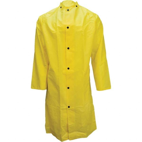 Neese - Size M Yellow Rain & Flame Resistant/Retardant Coat - Makers Industrial Supply