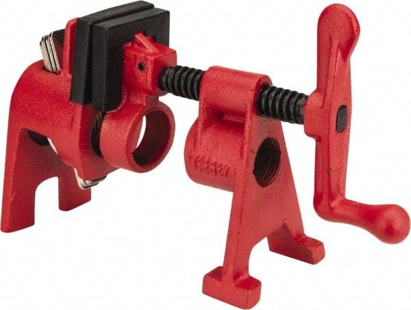 Bessey - 3/4" Pipe, 1-11/16" Throat Depth, 1-11/16" Clamp Face, H Style Pipe Clamp - Makers Industrial Supply