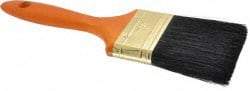 Premier Paint Roller - 3" Flat Hog Varnish Brush - 3" Bristle Length, 7-1/2" Wood Handle - Makers Industrial Supply