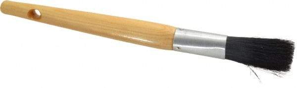 Premier Paint Roller - 3/8" Oval Hog Sash Brush - 2" Bristle Length, 6" Wood Handle - Makers Industrial Supply