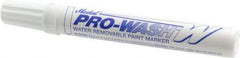 Markal - White Oil-Based Paint Marker - Fine Tip, Alcohol Base Ink - Makers Industrial Supply