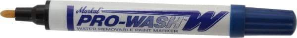 Markal - Blue Oil-Based Paint Marker - Fine Tip, Alcohol Base Ink - Makers Industrial Supply