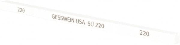 Made in USA - 220 Grit Aluminum Oxide Square Polishing Stone - Makers Industrial Supply