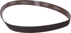 Norton - 1" Wide x 30" OAL, 80 Grit, Aluminum Oxide Abrasive Belt - Aluminum Oxide, Medium, Coated, X Weighted Cloth Backing, Series R283 - Makers Industrial Supply