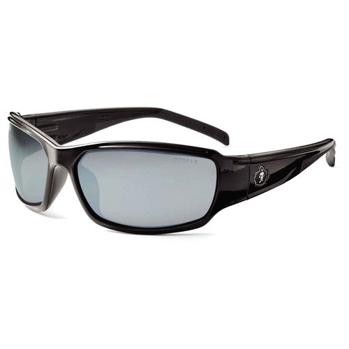 Thor Silver Mirror Lens Black Safety Glasses - Makers Industrial Supply