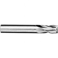 SGS - 1/8", 1/2" LOC, 1/8" Shank Diam, 1-1/2" OAL, 4 Flute, Solid Carbide Square End Mill - Exact Industrial Supply