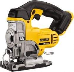 DeWALT - 20 Volt, 3,000 SPM, 1" Stroke Length, Cordless Jigsaw - Makers Industrial Supply