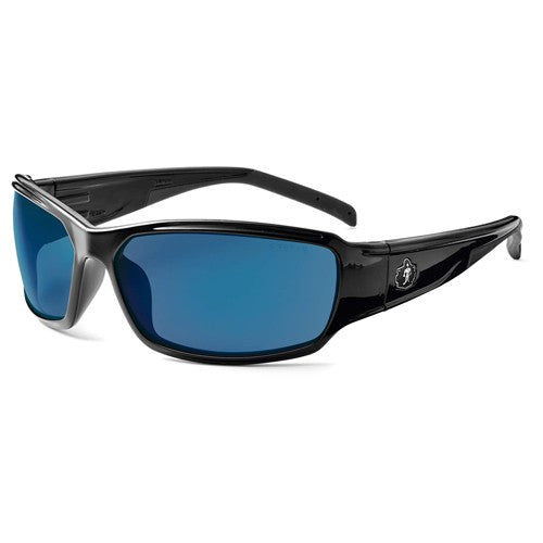 Thor Blue Mirror Lens Black Safety Glasses - Makers Industrial Supply