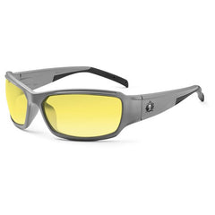 Thor Yellow Lens Matte Gray Safety Glasses - Makers Industrial Supply