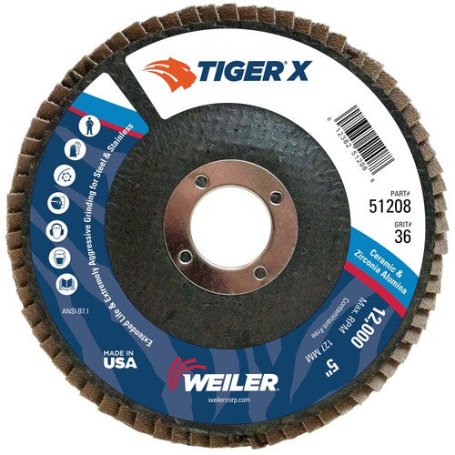 5 × 7/8 ARBOR 36X FLAP DISC - Makers Industrial Supply