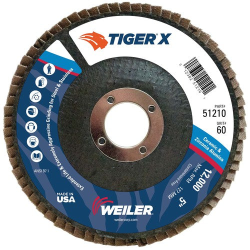 5 × 7/8 ARBOR 60X FLAP DISC - Makers Industrial Supply