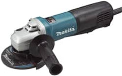 Makita - 5" Wheel Diam, 11,500 RPM, Corded Angle & Disc Grinder - 5/8-11 Spindle, 120 Volts, 13 Amps - Makers Industrial Supply