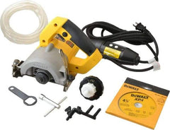 DeWALT - 4-3/8" Blade Diam, Tile Saw - 13,000 RPM, 120 Volts, 10.8 Amps, 20mm Arbor - Makers Industrial Supply