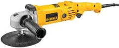 DeWALT - 7" Pad Diam, 600 & 3,500 RPM, Handheld Electric Polisher - 5/8-11" Spindle Thread, 12 Amps, 115 Volts - Makers Industrial Supply