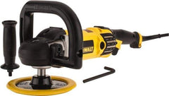 DeWALT - 7" Pad Diam, 600 & 3,500 RPM, Handheld Electric Polisher - 5/8-11" Spindle Thread, 12 Amps, 115 Volts - Makers Industrial Supply