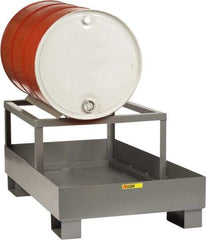 Little Giant - 33 Gal Sump, 1 Drum, Steel Drum Rack - 51" Long x 26" Wide x 22" High - Makers Industrial Supply