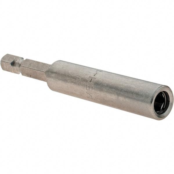 VEGA Industries - 1/4" Magnetic Bit Holder with C-Ring - 1/4" Hex Drive, 3" OAL - Makers Industrial Supply