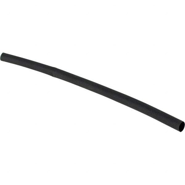 Value Collection - 6" Long Heat Shrink Electrical Tubing - Black - Makers Industrial Supply