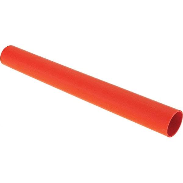 Value Collection - 8" Long Heat Shrink Electrical Tubing - Red - Makers Industrial Supply