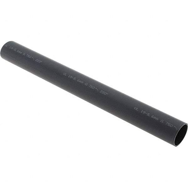 Value Collection - 8" Long Heat Shrink Electrical Tubing - Black - Makers Industrial Supply