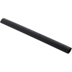 Value Collection - 6" Long Heat Shrink Electrical Tubing - Black - Makers Industrial Supply