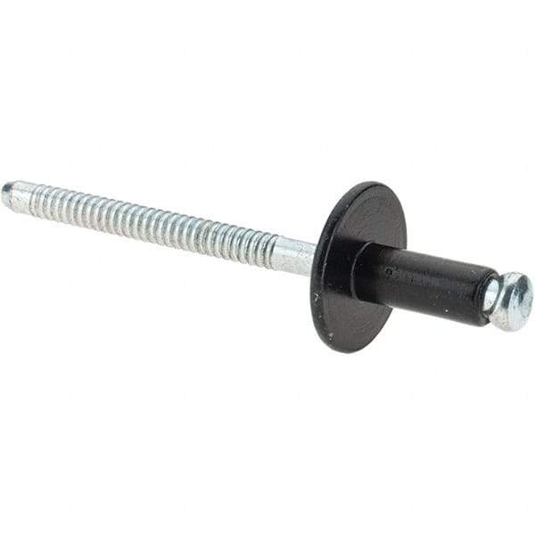 Made in USA - Aluminum Peel Blind Rivet - Aluminum Mandrel, 0.046" to 0.0203" Grip, 3/16" Head Diam, - Makers Industrial Supply