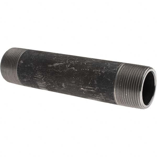 Value Collection - Black Pipe Nipples & Pipe Style: Welded Pipe Size: 1-1/4 (Inch) - Makers Industrial Supply