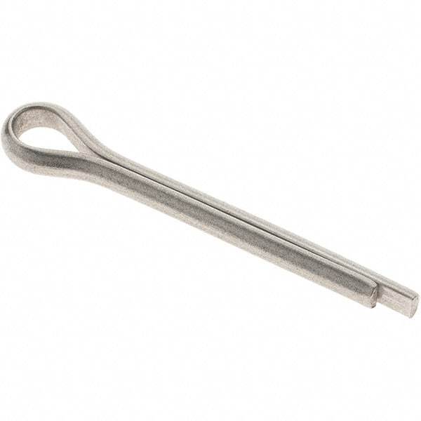 Value Collection - 3/16" Diam x 1-1/2" Long Extended Prong Cotter Pin - Grade 18-8, Uncoated, Stainless Steel - Makers Industrial Supply