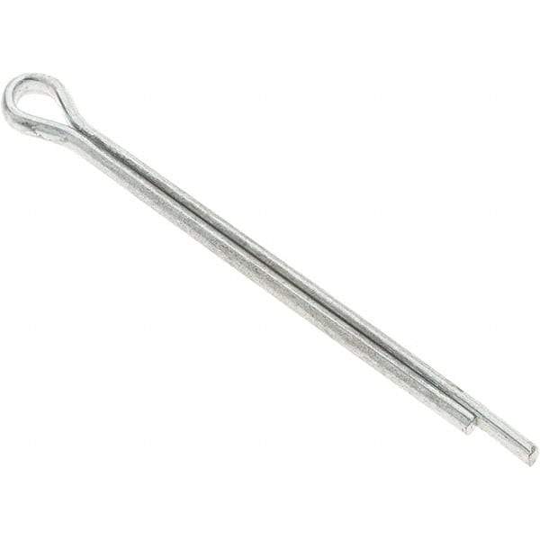 Value Collection - 1/8" Diam x 2" Long Extended Prong Cotter Pin - Grade 2, Zinc-Plated, Steel - Makers Industrial Supply