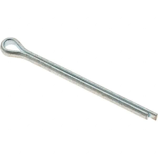 Value Collection - 1/8" Diam x 1-3/4" Long Extended Prong Cotter Pin - Grade 2, Zinc-Plated, Steel - Makers Industrial Supply