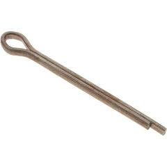 Value Collection - 1/8" Diam x 1-1/2" Long Extended Prong Cotter Pin - Grade 2, Zinc-Plated, Steel - Makers Industrial Supply