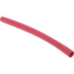 Value Collection - 6" Long Heat Shrink Electrical Tubing - Red - Makers Industrial Supply