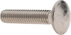 Value Collection - 5/16-18 UNC 1-1/2" Length Under Head, Standard Square Neck, Carriage Bolt - 18-8 Stainless Steel, Uncoated - Makers Industrial Supply