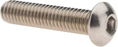 Value Collection - 5/16-18 UNC Hex Socket Drive, Button Screw - Grade 18.8 Stainless Steel, Fully Threaded, 1-1/2" Length Under Head - Makers Industrial Supply