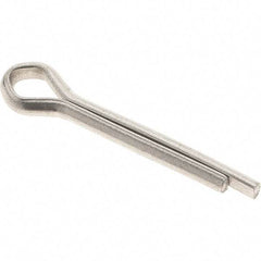 Value Collection - 5/32" Diam x 1" Long Extended Prong Cotter Pin - Grade 18-8, Uncoated, Stainless Steel - Makers Industrial Supply