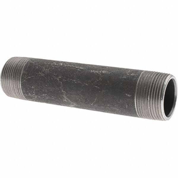 Value Collection - Black Pipe Nipples & Pipe Style: Welded Pipe Size: 1-1/4 (Inch) - Makers Industrial Supply