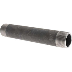 Value Collection - Black Pipe Nipples & Pipe Style: Welded Pipe Size: 1-1/4 (Inch) - Makers Industrial Supply